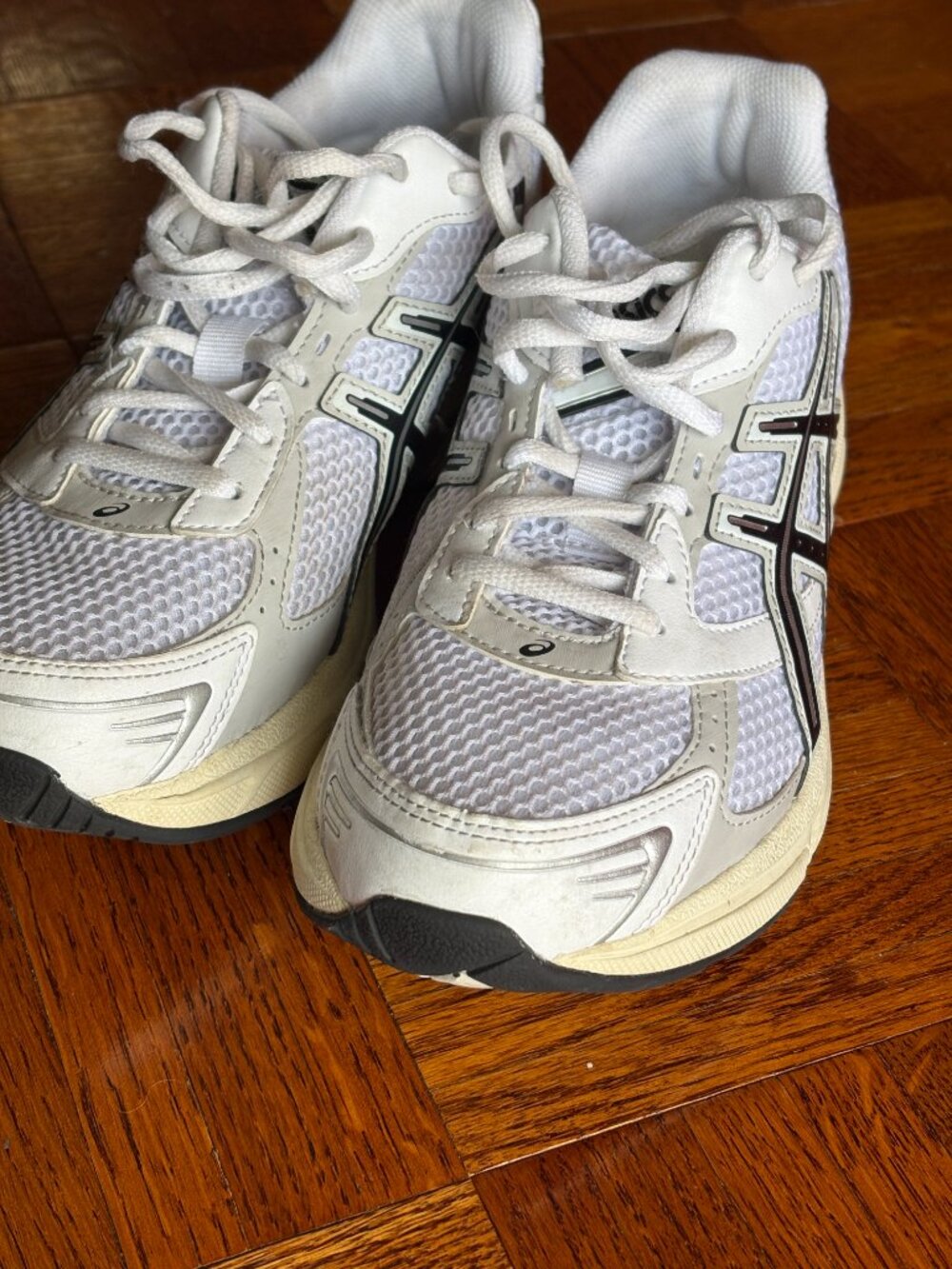ASICS Gel Mens Sneakers Size 7.5 White Gray Silver 90s - Picture 4 of 4